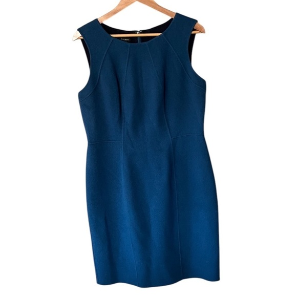 NWT Talbots Wool Marine Blue Midi Dress - Picture 2 of 9